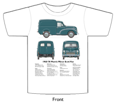 Morris Minor 8cwt Van 1968-70 T-shirt Front